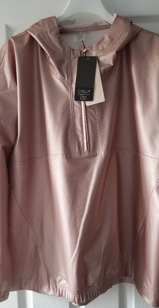 NWT Calia perforated 3/4 zip pullover XL